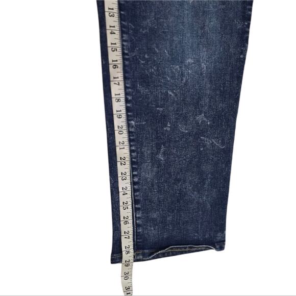 Logo Straight Leg High Rise Stretch Women's Blue Jeans Plus Size 20W - Picture 5 of 10